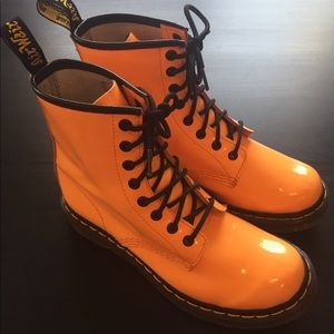 orange dr martens